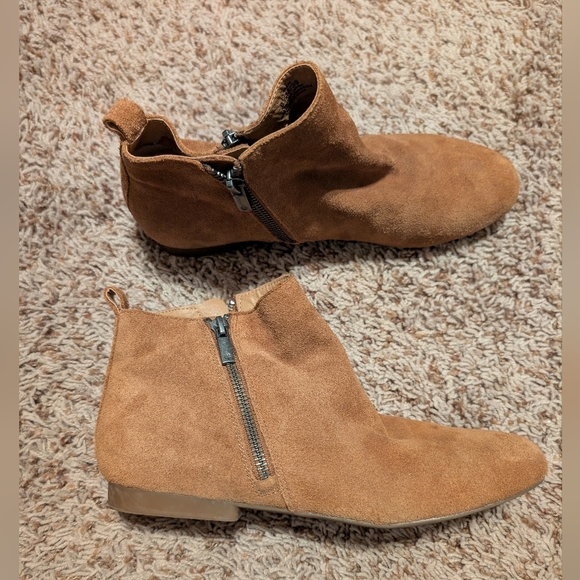 Lucky Brand Shoes - Lucky Brand Brown Suede Ankle Boots 8.5